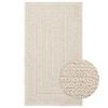 "Zizur" Rug Cream Jute Look For Indoor and Outdoor Use
