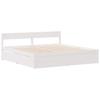 Solid Wood Bed without Mattress White 160x200 cm Pine Wood