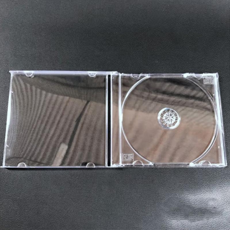 5 Stück Doppelscheiben Slim CD/DVD Aufbewahrungskoffer Hergestellt aus recycelbarem PP-Material Leicht Tragbar Organizer Transparenter Koffer