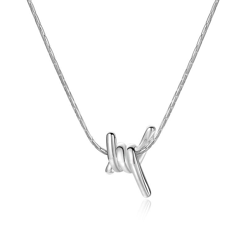 

Ожерелье с узлом, Цепочка на ключицу с узлом, Личность, Ледяной стиль, Простое ожерелье с узлом, Новый стиль