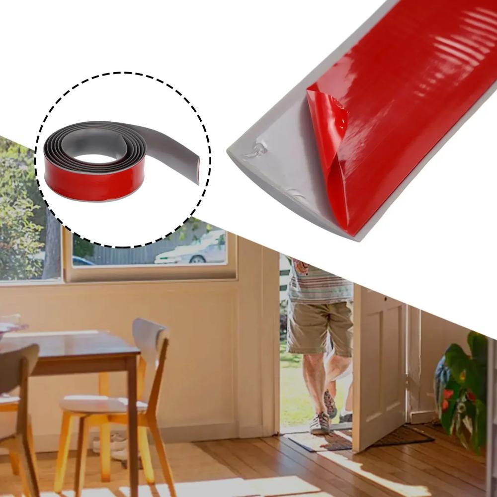 Self-Adhesive PVC Floor Transition Strip, Elegant Wood Grain Plastic Floor Divider, Flooring Cover Strip for Secure Seam Sealing