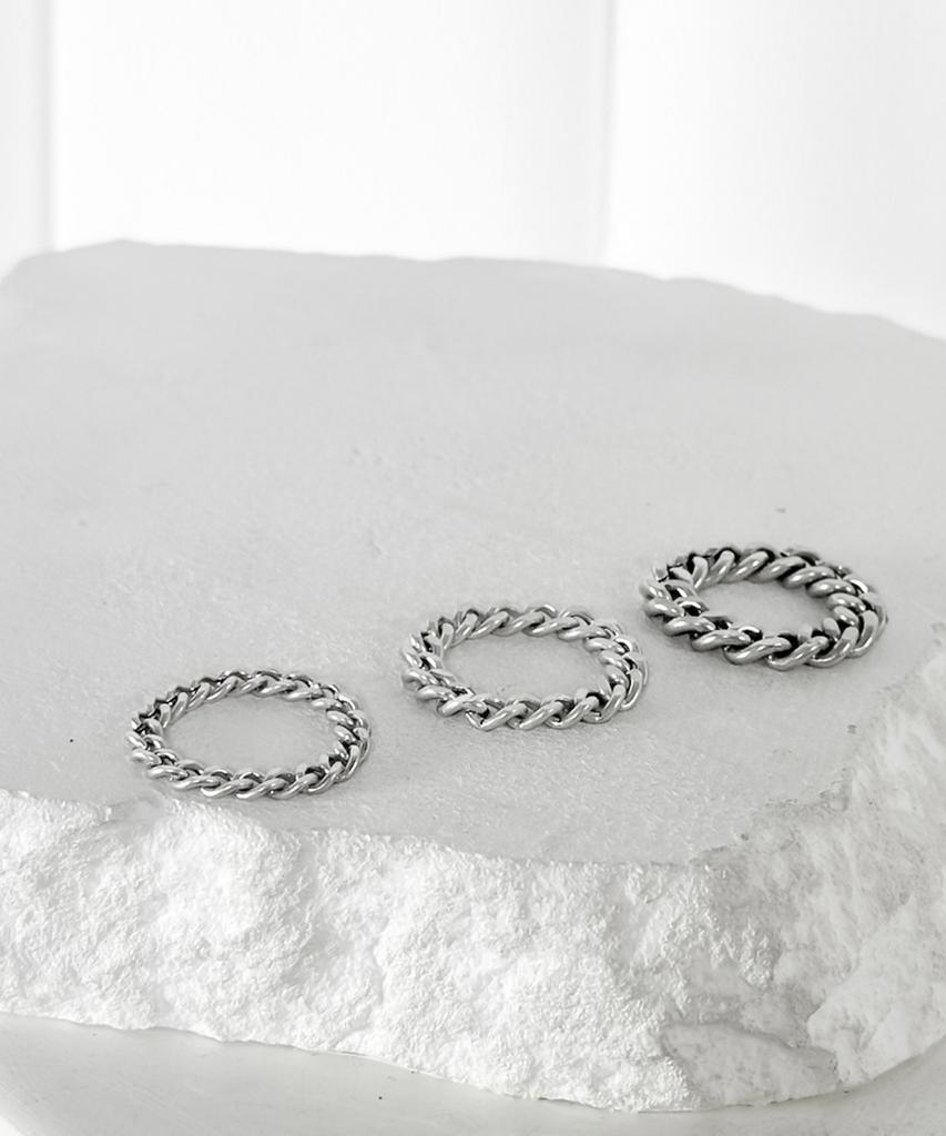 Blessed Bullet Ss-Classic Chain Soft Ring_3.5/4.5/5/5.5Mm (A Type)
