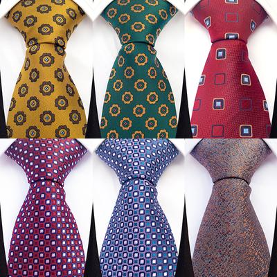 Corbata de flores a cuadros para hombre PaisleyTies a rayas de moda para boda