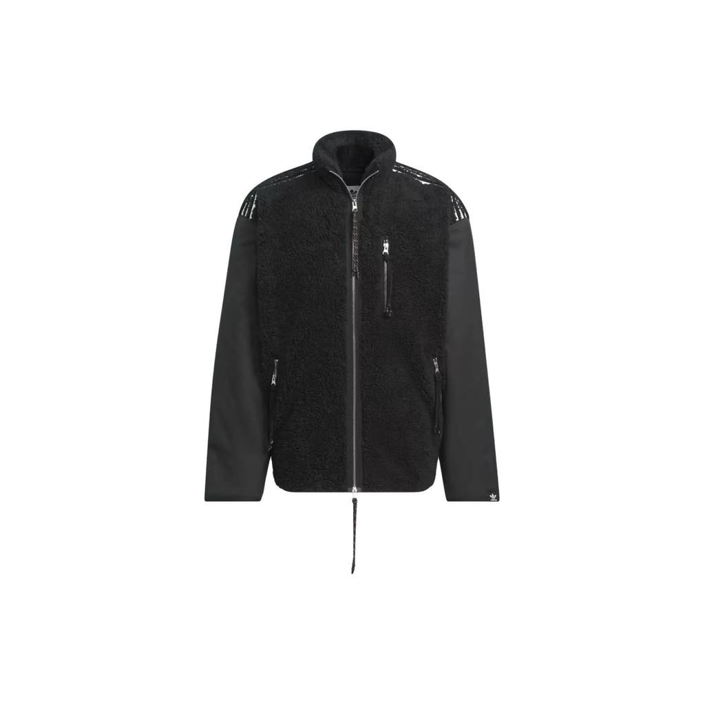 Adidas Originals faux-fur panelled jacket (Unisex) Velvet Jackets IY9513