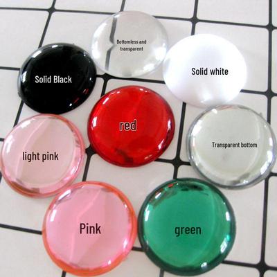 Doe-het-zelf sieradenaccessoires: 35mm Helder Acryl Kattenoog Flatback Strass Edelsteen Appliqué