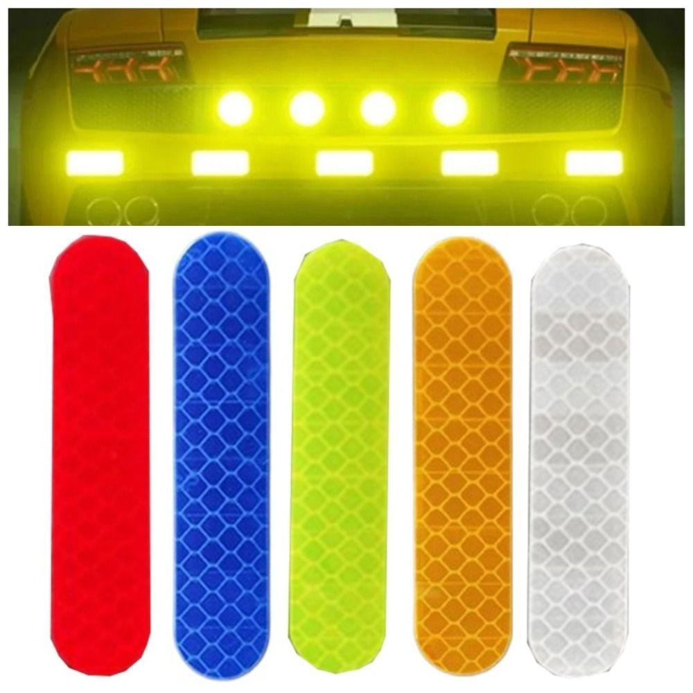 200Pcs Wear-Resistant Car Reflector Tape Creative Safety Warning Patches Night Riding