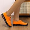 Chaussures à semelles souples, chaussures décontractées à lacets cousues à la main pour femmes, grande taille