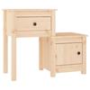 VidaXL Table de chevet 79,5x38x65,5 cm Bois de pin massif 814539