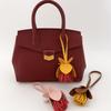 Hanger Leather Keychain Car Keyring Bag Pendant Lovely Flower Pu Leather Pendant  Men