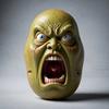 Screaming Vegetables Figurine Resin Emotional Veggies Ornament Evil Screaming Carrot