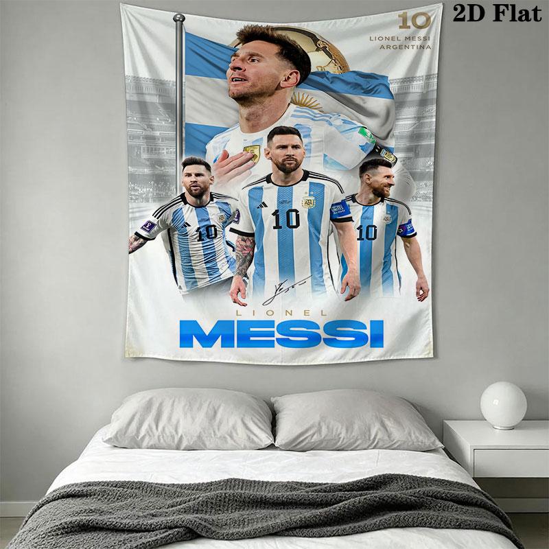 Messi Wall Hanging Printed Fabric Blanket Decorative Tapestries for Bedroom Living Room Home Decor