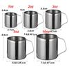 1oz/2oz/3oz/5oz/10oz Durable Stainless Steel Milk Frothing Jug Coffee Latte Spout Pitcher Cup Easy Pouring Drip for Kitchen
