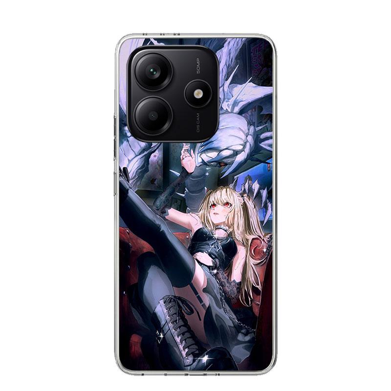 N-Note D-Death MisaMisa Phone Case For Xiaomi Redmi Note 13 14 15 Pro Plus 12S 12 14S 11S 11E 10 10S 11 11T 5G 4G Cover Coque Re