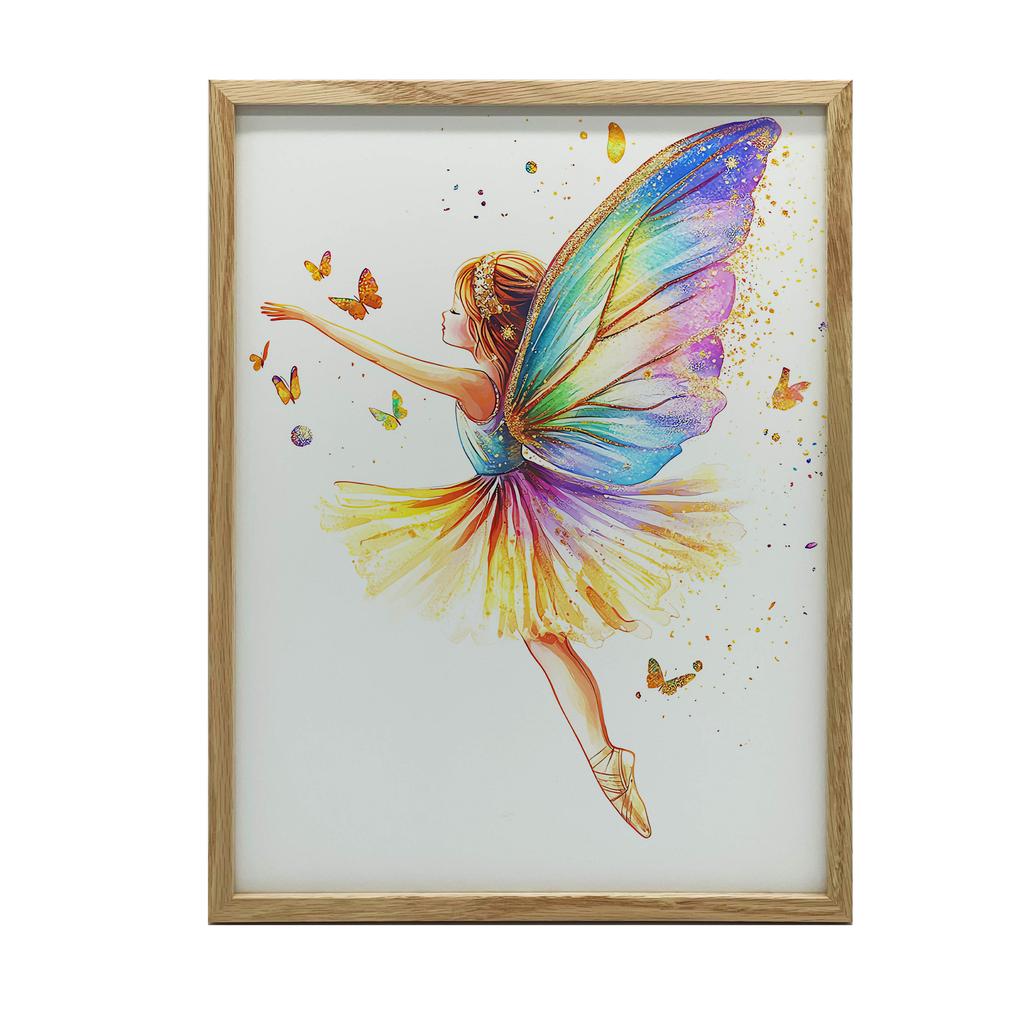 Ballerina W Tańcu - Plakat Dla Małej Tancerki Ballerina W Tańcu - Plakat Dla Małej Tancerki, 50X70 Cm, Bez Ramy, Płótno Premium Na Blejtramie