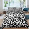 Leopard Bedding Set Queen King Soft Bedclothes Twin Bohemian Print Duvet Cover with Pillowcase Polyester Quilt Cover for Adults