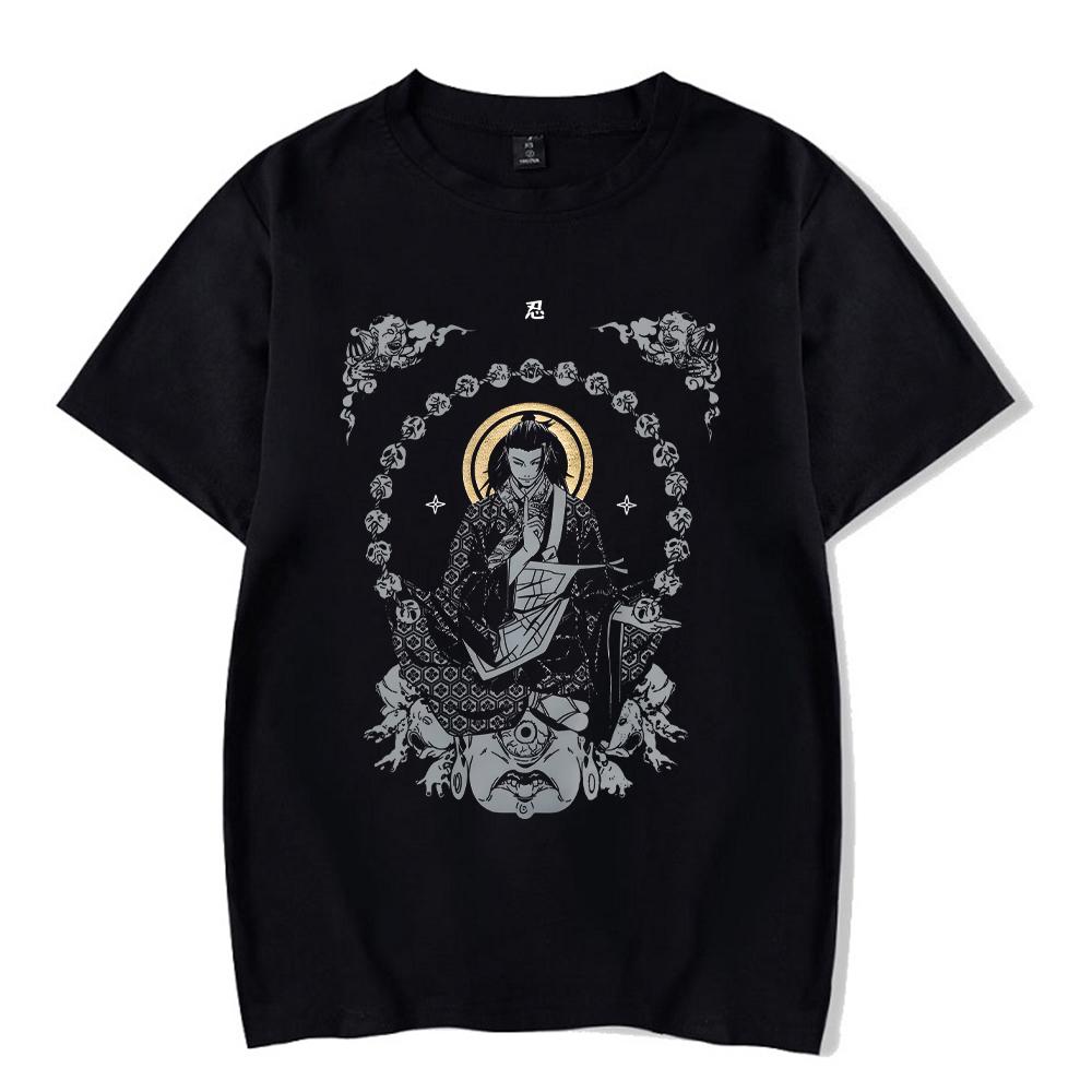 Anime Jujutsu T Shirt Vintage Washed Geto Suguru T-shirts Men Retro Streetwear Short Sleeve Manga Oversized Acid Tops Tees Men