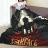 Scarface Original Movie Tony Montana Blanket Lightweight Fleece Throw Blanket for Home Bedroom Office Throws Bedspread Quilt