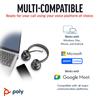 Poly Kabelloses Headset Voyager 4320 Bluetooth-Dongle Enthalten Geräuschunterdrückendes Mikrofon Leichter Kabelloser Ohrhörer Bluetooth Windows Mac Chrome