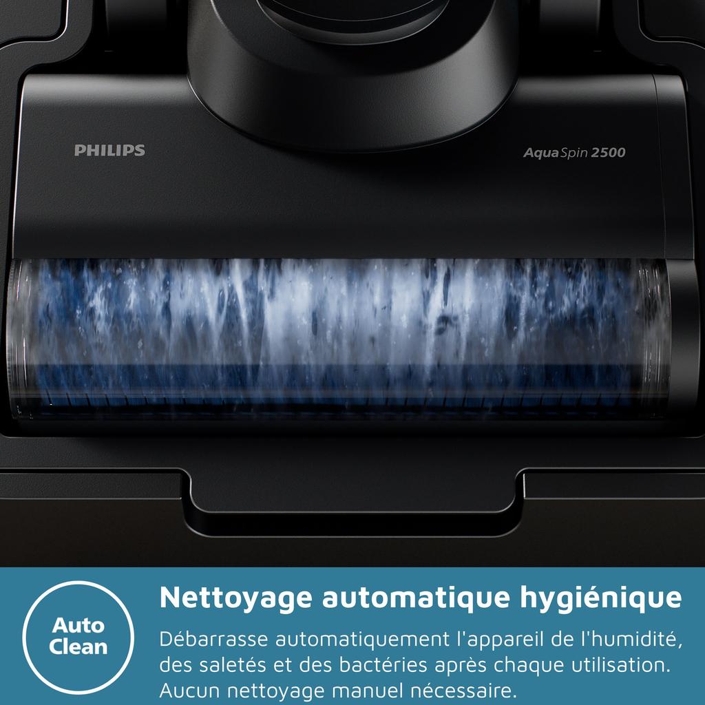 2v1 tyčový vysavač s mopem - PHILIPS - XW6264/11 - Řada 6000 - PowerCyclone Aqua - 2500 ot./min - Černá & Korálová