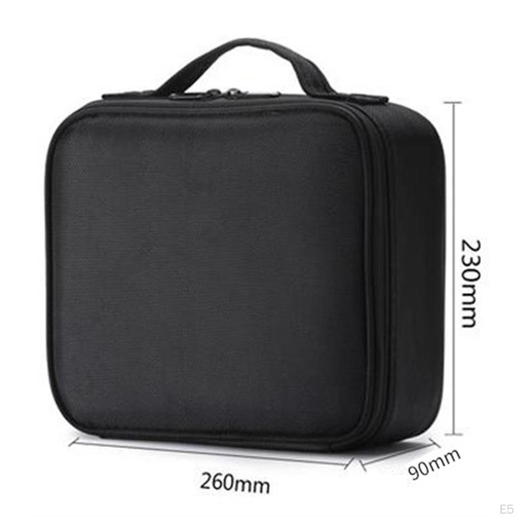 Beauty Box Makeup Case Portable Cosmetic Bag with Adjustable Dividers Vanity Organiser for Toiletry