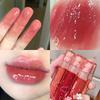 6 Color Lip Glaze, Cute Little Bear, Mirror Gloss, Jelly Lips with Sparkling Light Dew Water, Long-lasting Stain Resistant Trans