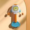 Cross-Mirror Rocket Baby Rattle Teether: Cute Soothing Toy for Newborns and Early Education