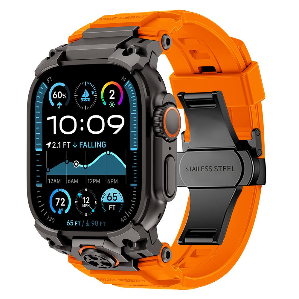 Silicone Band for Apple Watch Ultra 3 2 49mm Luxury Wrist Strap for Iwatch Ultra 49MM Mens Style Bracelet Replacement Watchband