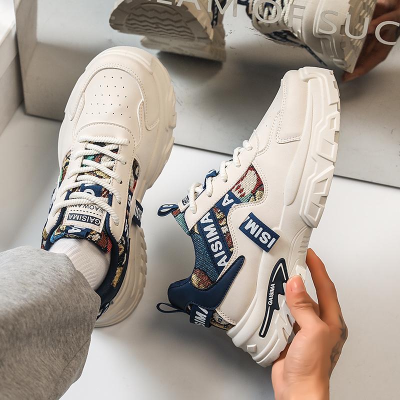 New Fashion New Men's Fashion Casual Low Top Sports Shoes Students Thick Sole Comfortable Sneakers Boys Male Classic Breathable Basketball Shoes