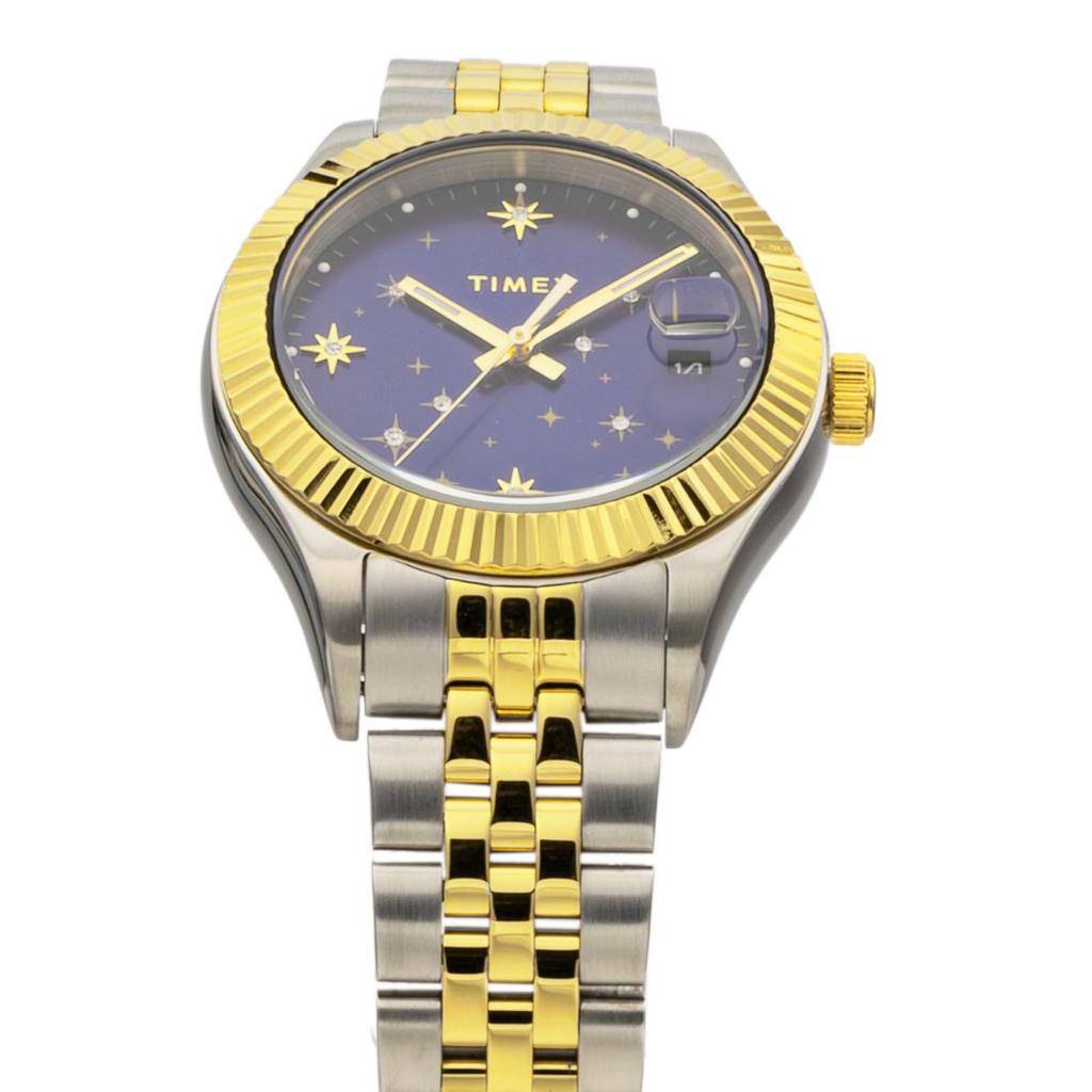 TIMEX Trend Quartz Water Mineral Blue Unisex Watch, Movement, Resistant, Glass, Dial, TW2W21800, [Authentic]