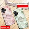 Lucky and Romantic Love For iPhone 17 16 15 14 13 Plus 12 Mini 11 Pro Max XR Xs Max X 7 8 6S 22 20 Elliptical Glass Phone Case