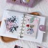 Cartoon Heart A7 Diary: Student Hardcover Notebook with Detachable Pocket, Loose-Leaf Design