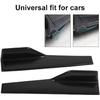Acouto Universal Car Side Skirt Splitters, 2 pcs Car Universal Glossy Black Side Skirt Rocker Splitter Winglet Canard Diffuser, Decorative