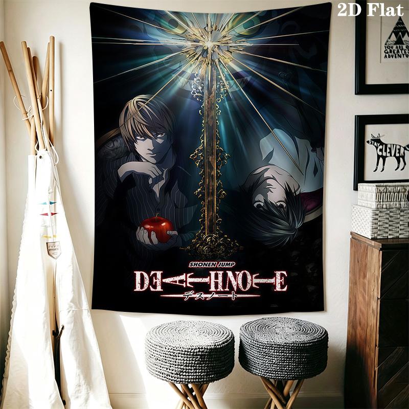 Death Note Movie Light'S Revenge Tapestry Wallmounted Fashion Print Soft Home Decor Homestay Soft Decoration Tapestry