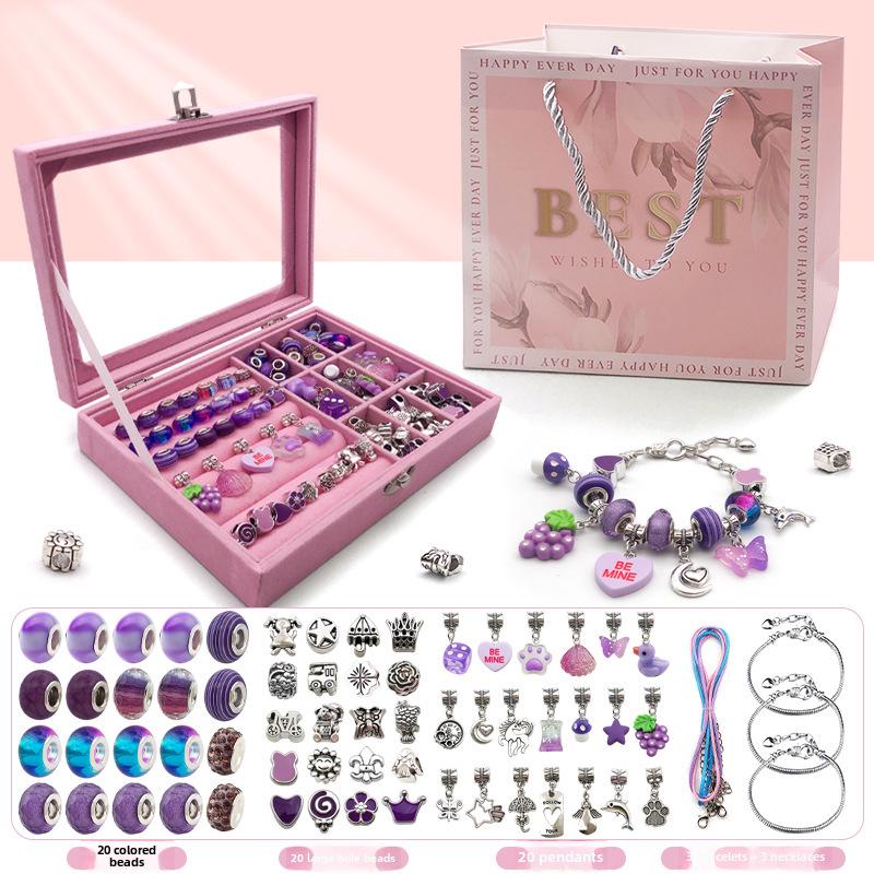 

Набор из 66 красочных шкатулок для украшений: Набор для самостоятельного изготовления браслета для девочек