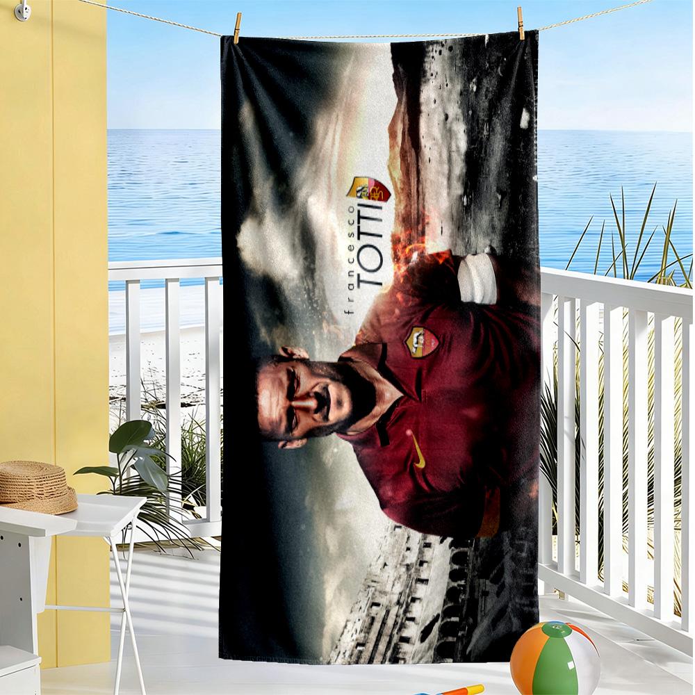 Football Player Yellow Kit Beach Towel Quick-Dry Soft Microfiber Comfortable Lightweight Perfect for Traveling Yoga Camping and Swimming