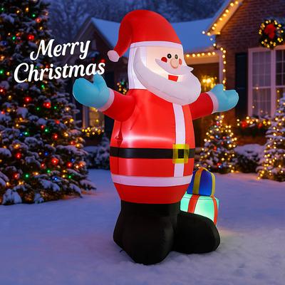 1,5M Weihnachten Aufblasbare Garten Dekoration Riesiger Weihnachtsmann LED Weihnachts Dekoration Ornament Festliches Spielzeug Geschenk Weihnachts Zubehör Feiertag