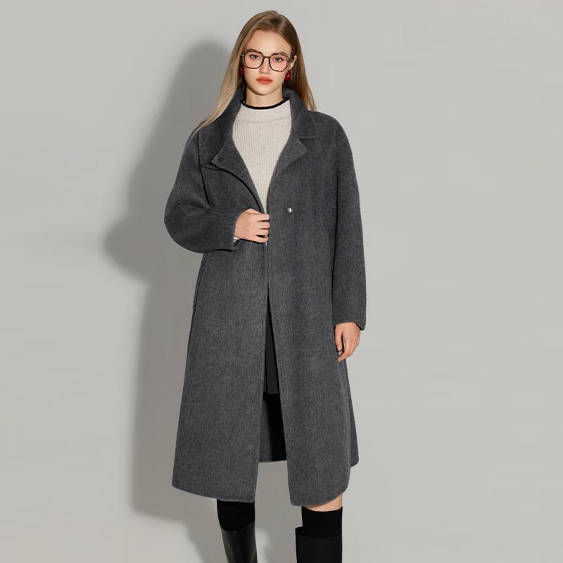 Women's Yak Cashmere Wool Blend Double-Faced Coat
