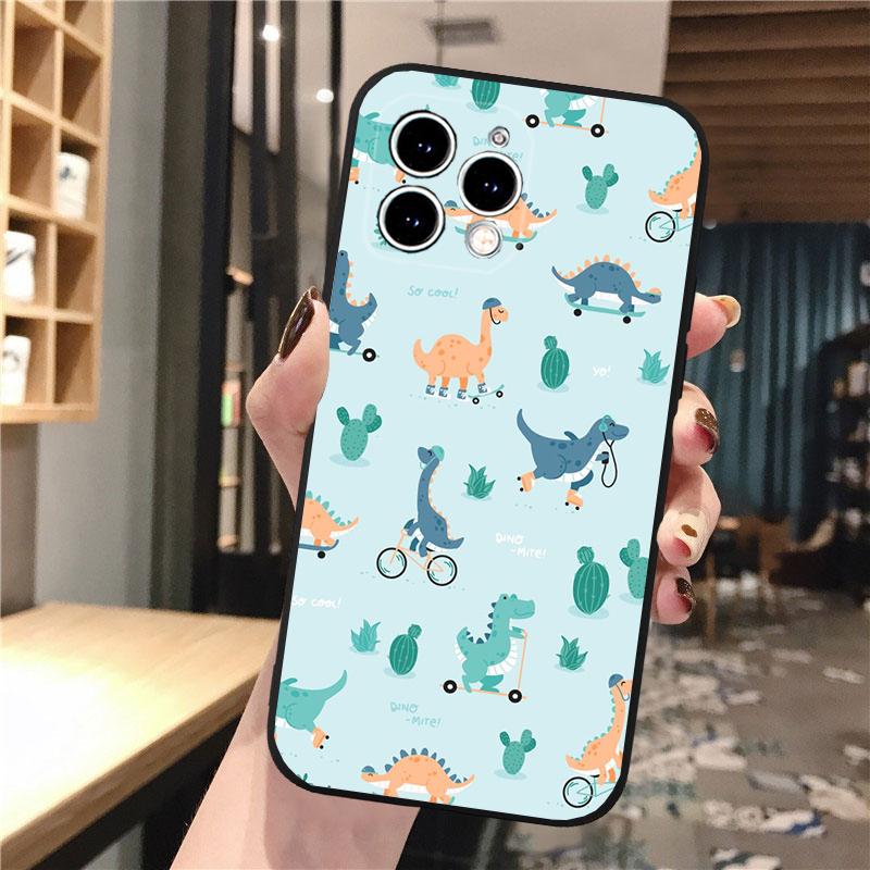 

Милый детский чехол для телефона с динозавром для iphone 15 14 Pro Max 13 12 11 Pro Max XSMax XR 12 13 mini 14 Plus Shell iphone 15