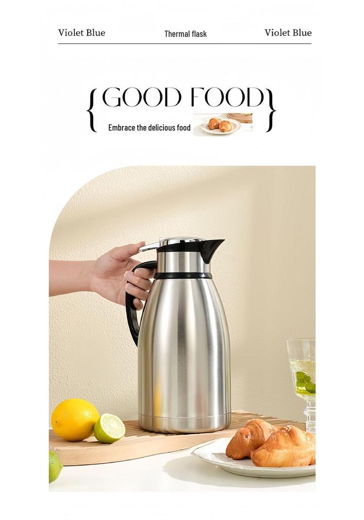 Stainless Steel Vacuum Insulated Kettle – Large Capacity for Home & Hotel Use