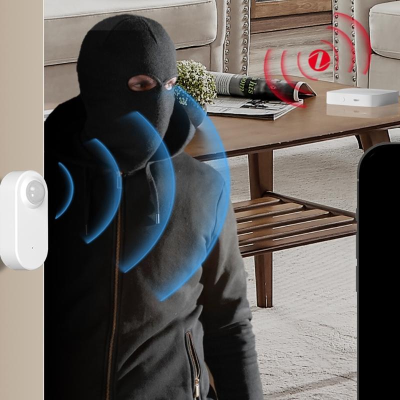 Intelligents Human Presences Sensors Battery Power Portable Accessory for Enhances Home and Office Supplies Security