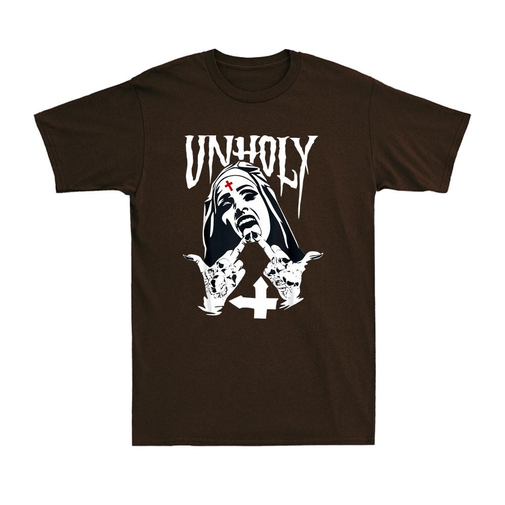 Satanic Nun Tattoos Unholy Gothic Evil Antichrist Vintage Unisexs Tshirt Tshirt