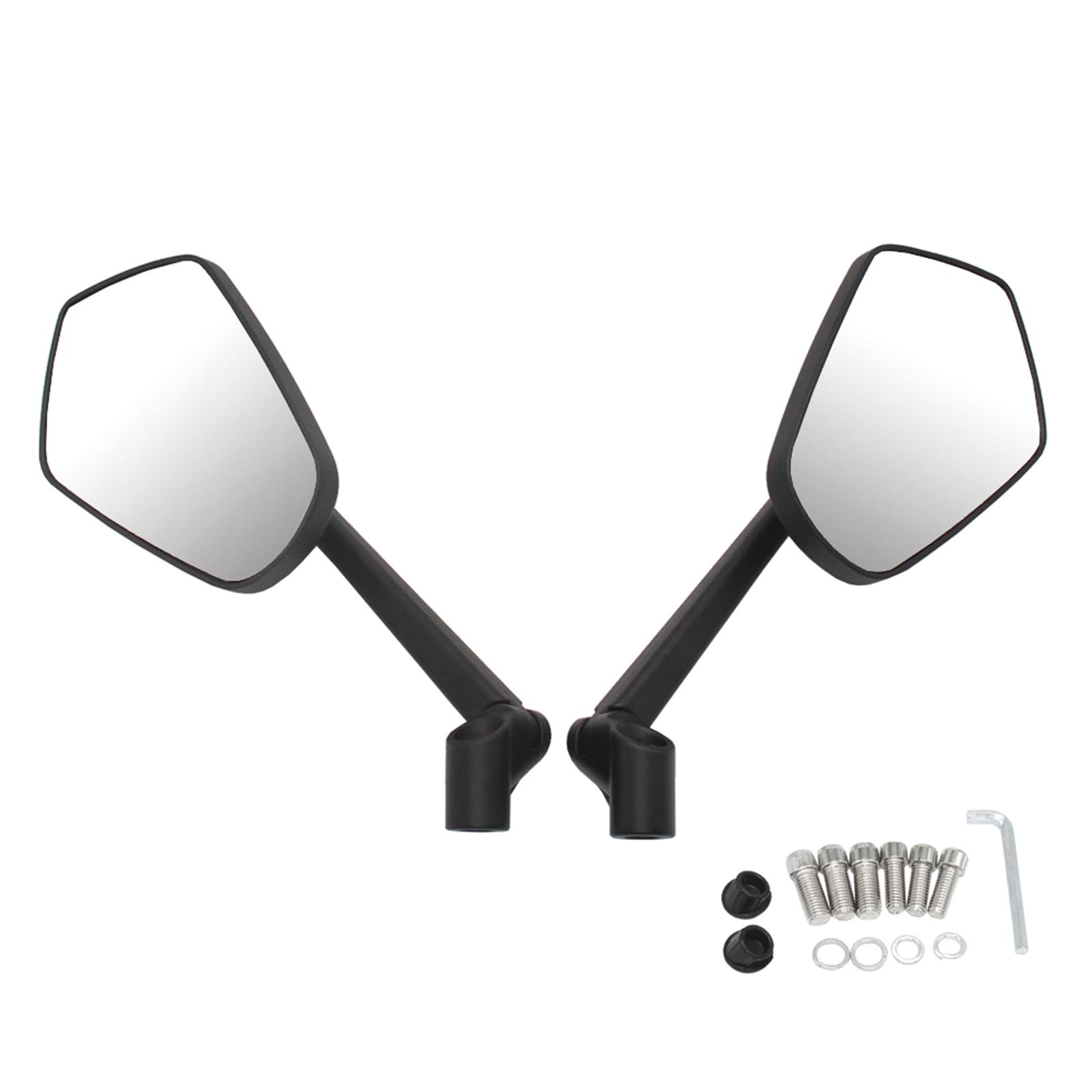 

2 шт. универсальные зеркала заднего вида на руль, регулируемые для мотоциклов, скутеров, боковые отражатели зеркал заднего вида для спортивных автомобилей