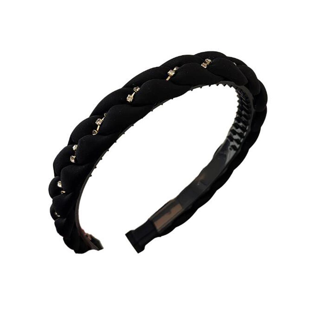 PROLY New Fashion Headband For Women Narrow Side Braided Turban Summer Casual Headwear Girls Hair Accessories