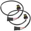 2pcs H11 9006 Adapter Cable Conversion Kit with Extension Design Lamps and Rding Fog Lights