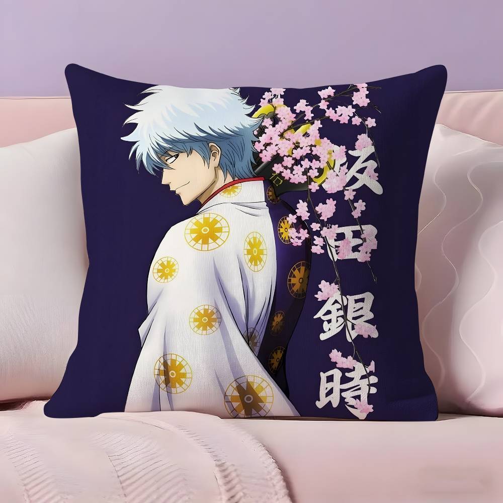 Anime G-Gintama Pillow Case Ultra Soft Skin Friendly Fabric Cloud Like Comfort & Concealed Zipper
