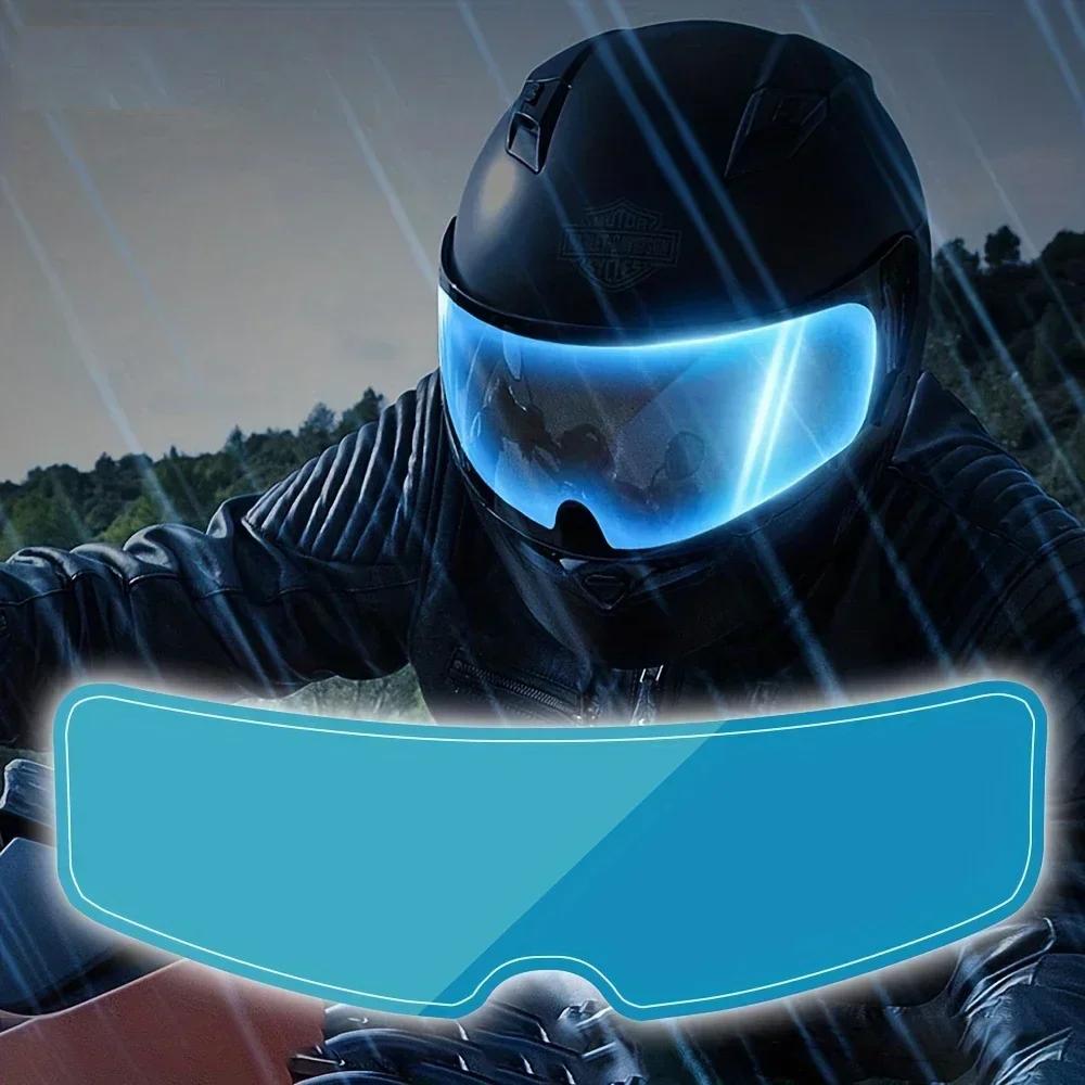 Anti-fog Rain Film Motorcycle Helmet Stickers Electric Car Riding Hard Hat HD Anti-ultraviolet Wind Lenses Helmet Accessories