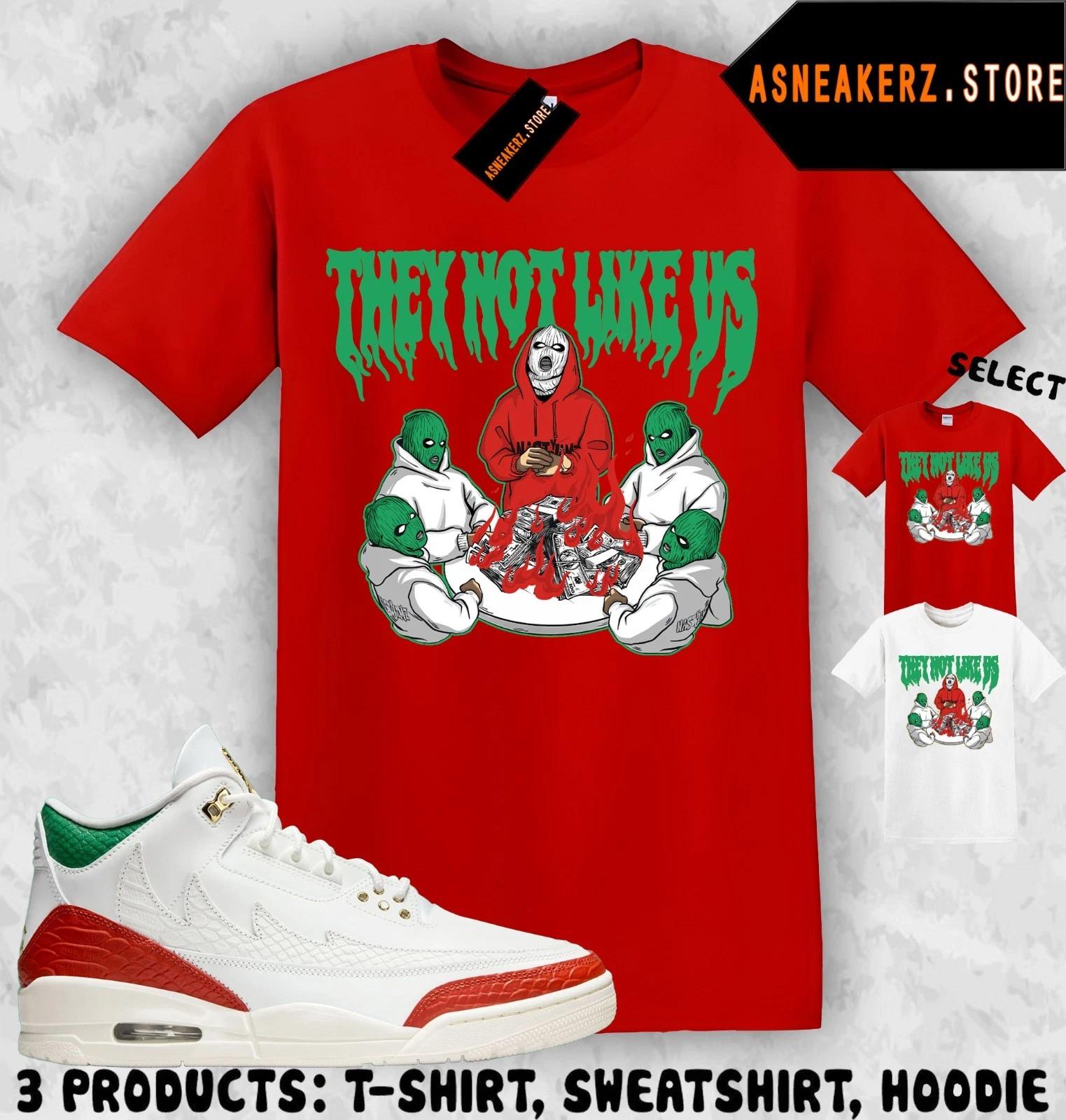 

Shirt To Match AJ 3 OG El Vuelo 2025 Sneaker Matching Tee Not Like Us T-Shirt L