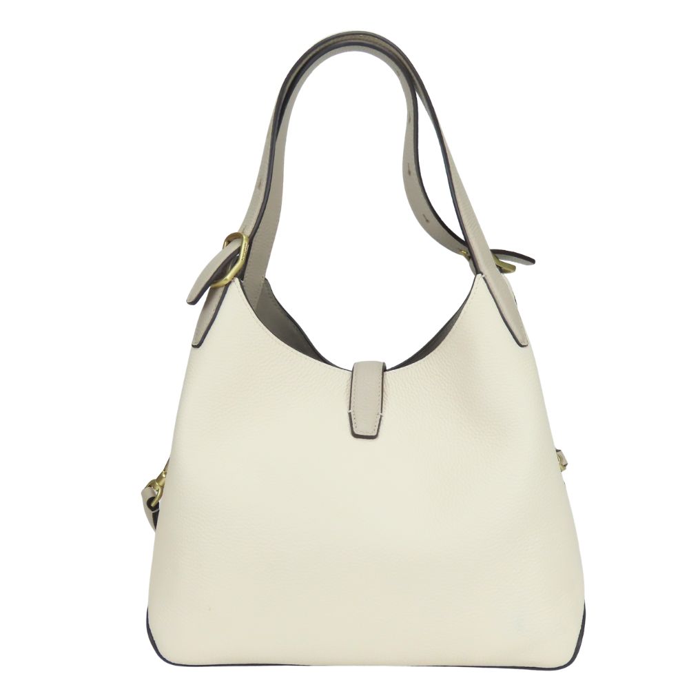 Used Kate Spade Handbag Color block leather Ivory Gurege Shoulder