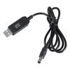1m Long USB 5V To DC12V Power Converter Cable Wire, Voltage Step Up Adapter Cord Line with 5.5x2.1mm Output Black