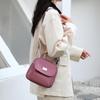 Small Bag Women's Shoulder Crossbody Bag Solid Color Nylon Small Square Bag